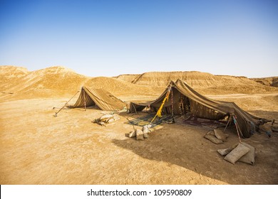 Tent In The Sahara Desert, Tunisia.