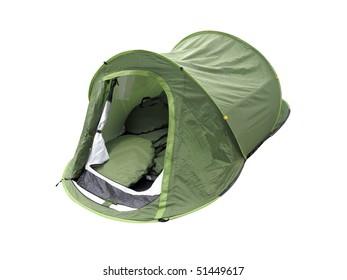 Tent Under The White Background