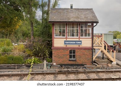 Tenterden, Kent, United Kingdom, 21, August, 2022, Train Station Signal Box