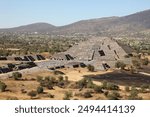 Teotihuacan archaeological zone at Teotihuacan, Mexico