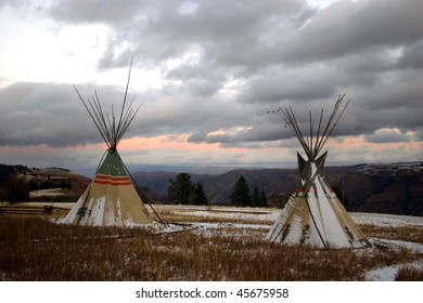 Tepees Overlooking Chief Joseph Canyon, Oregon