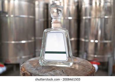 The tequila bottle is on display at the Tequila Factory.