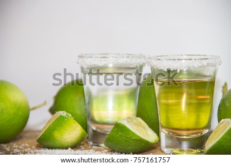 tequila glasses typical drink of mexico