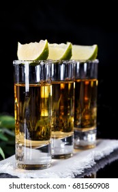 tequila gold with a slice of lime