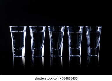 Tequila In Shot Glasses