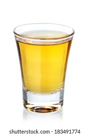 Tequila Shot Isolated On White Background