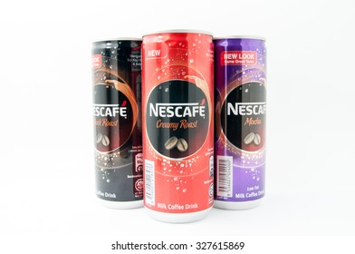 TERENGGANU, MALAYSIA - October 12th, 2015 : Nescafe Introduce New Creamy Roast And Two New Look Designed Edition With Same Great Taste By Nestle. -stock Photo