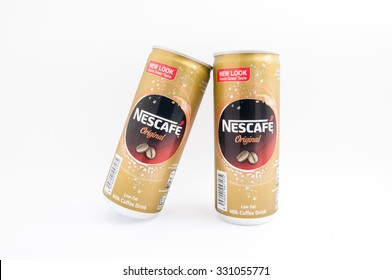 TERENGGANU, MALAYSIA - October 21st, 2015 : Nescafe Original New Look Can Design With Same Great Taste By Nestle. -stock Photo