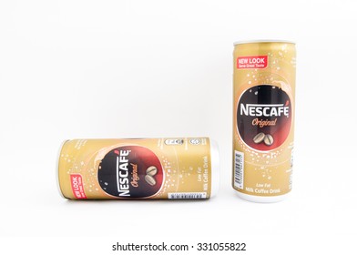 TERENGGANU, MALAYSIA - October 21st, 2015 : Nescafe Original New Look Can Design With Same Great Taste By Nestle. -stock Photo