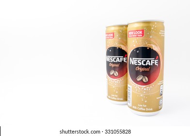 TERENGGANU, MALAYSIA - October 21st, 2015 : Nescafe Original New Look Can Design With Same Great Taste By Nestle. -stock Photo