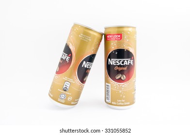 TERENGGANU, MALAYSIA - October 21st, 2015 : Nescafe Original New Look Can Design With Same Great Taste By Nestle. -stock Photo