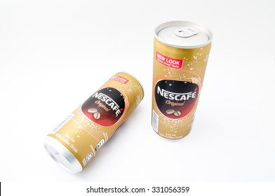 TERENGGANU, MALAYSIA - October 21st, 2015 : Nescafe Original New Look Can Design With Same Great Taste By Nestle. -stock Photo