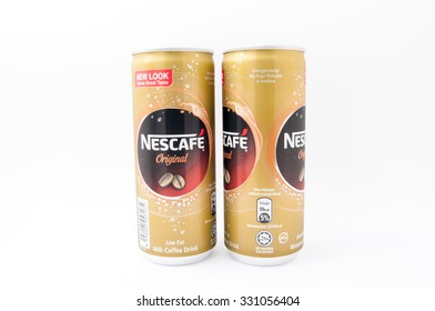 TERENGGANU, MALAYSIA - October 21st, 2015 : Nescafe Original New Look Can Design With Same Great Taste By Nestle. -stock Photo