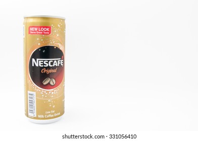 TERENGGANU, MALAYSIA - October 21st, 2015 : Nescafe Original New Look Can Design With Same Great Taste By Nestle. -stock Photo