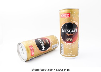 TERENGGANU, MALAYSIA - October 21st, 2015 : Nescafe Original New Look Can Design With Same Great Taste By Nestle. -stock Photo