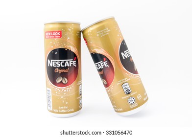 TERENGGANU, MALAYSIA - October 21st, 2015 : Nescafe Original New Look Can Design With Same Great Taste By Nestle. -stock Photo