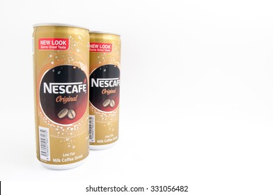 TERENGGANU, MALAYSIA - October 21st, 2015 : Nescafe Original New Look Can Design With Same Great Taste By Nestle. -stock Photo