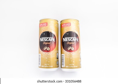 TERENGGANU, MALAYSIA - October 21st, 2015 : Nescafe Original New Look Can Design With Same Great Taste By Nestle. -stock Photo