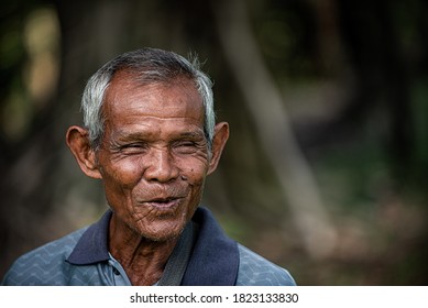 Terengganu, Malaysia - September 16 2020 : An old Terengganu Malay man in Malaysia.
