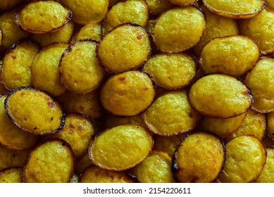 Terengganu,Kelantan ,Malaysia Akok , Popular Assorted Sweet Dessert Or Simply Known As Kueh Or Kuih, Located At Bazar Ramadan Malaysia.