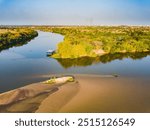 Teresina - Aerial view of the meeting of the Poti River with the Parnaíba River