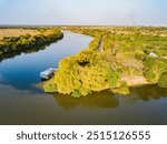 Teresina - Aerial view of the meeting of the Poti River with the Parnaíba River