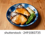 Teriyaki buri ( yellowtail ). grilled yellowtail  with teriyaki sauce