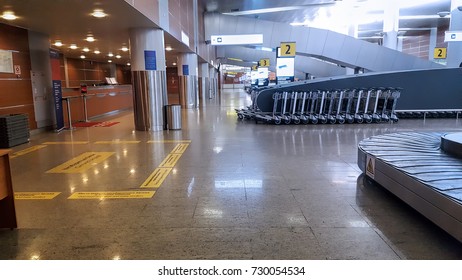 Terminal Of The International Airport Interior, No People