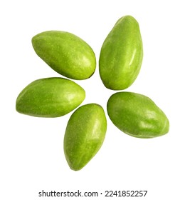 Terminalia chebula fruits isolated on white background with clipping path. - Shutterstock ID 2241852257