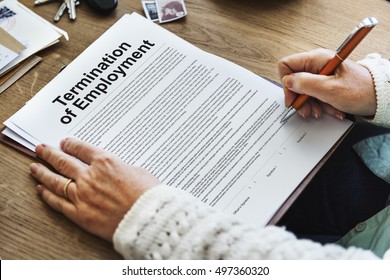 Termination Of Employment Form Concept