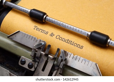 Terms And Conditions