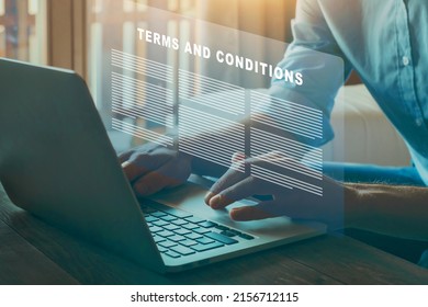 terms and conditions concept, read and accept - Shutterstock ID 2156712115