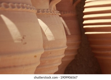 Terra Cotta Pots Made In Kriti, Greece 