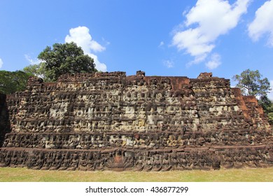 Terrace Of Leper King Near Angkor Thom, Siem Reab, Cambodia