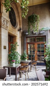 Terrace  Of Street Cafe In Bristol