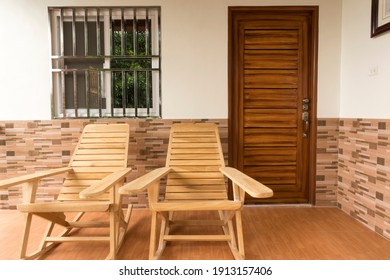 Terrace With Two Rocking Chairs