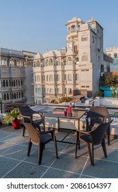 Terrace View In Udaipur, Rajasthan State, India