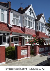 Terraced Houses In Fulham, West London, UK.