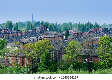 Terraces Of Houses Near The City Centre Of Stoke On Trent, Staffordshire, UK