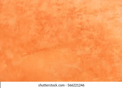 Terracotta Brown Stucco Wall Plaster Texture.