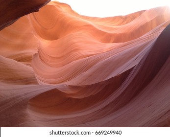 Terracotta Color Of Antelope Canyon