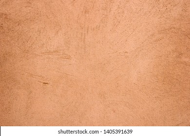 Terracotta Plaster Wall Texture Detailed Close Up