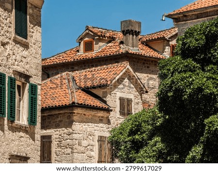 Terracotta Tiled Ancient Complex Rooves
