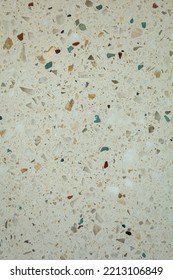 Terrazo Tile White With Marble Chips. Seamless Terrazzo Pattern Marblemosaic