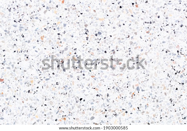 Terrazzo floor seamless pattern. Consist of
marble, stone, concrete and polished smooth to produce textured
surface. For decoration interior exterior, textured print on tile
and abstract
background.