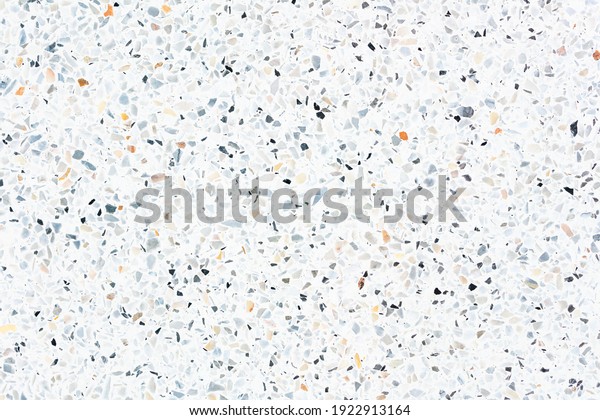 Terrazzo floor seamless pattern. Consist of
marble, stone, concrete and polished smooth to produce textured
surface. For decoration interior exterior, textured print on tile
and abstract
background.