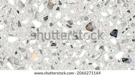 Terrazzo flooring vector seamless pattern. Texture of classic italian type of floor in Venetian style composed of natural stone, granite, quartz, marble, glass and concrete