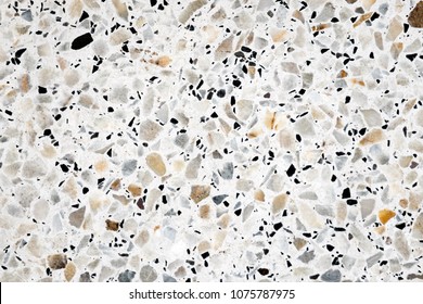 Terrazzo polished stone floor and wall pattern and color surface marble and granite stone, material for decoration background texture, interior design.