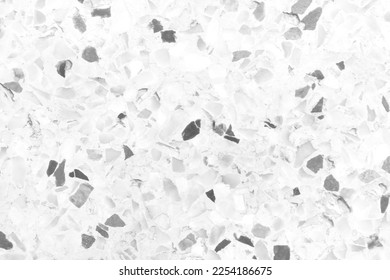 Terrazzo seamless texture or small marble patterns black brown white floor background - Shutterstock ID 2254186675