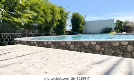 Mesa terrazo con fondo